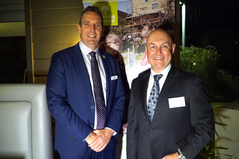 CEO of Greening Australia, Brendan Foran and MD of Alcoa, Michael Parker.