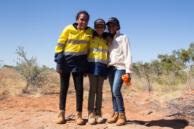 Glynelle Aubrey, 12, Maddison Edgar, 11, and Shonoah Coppin, 17. Picture: Sophia Constantine, North West Telegraph