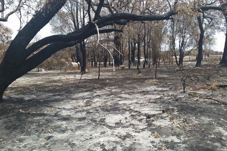 Dans Block following the Yarloop fires of January 2016 (Courtesy Pupazzoni Family)