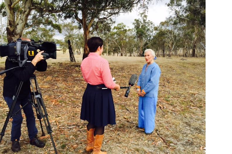 Lady Potter in the Tasmanian Midlands