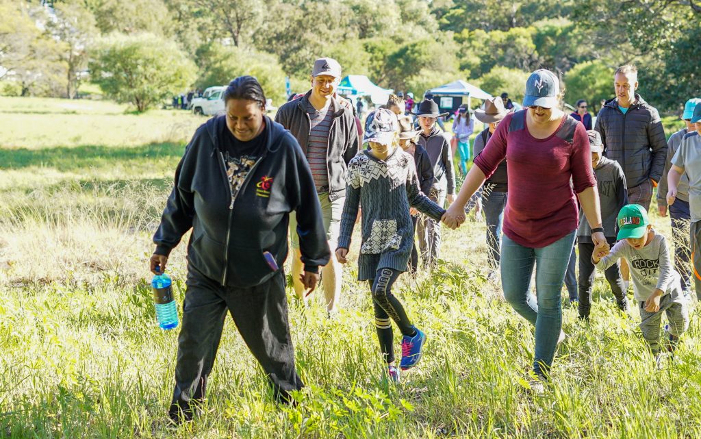 Marissa Verna from Bindi Bindi Dreaming leading a guided fauna and cultural walk