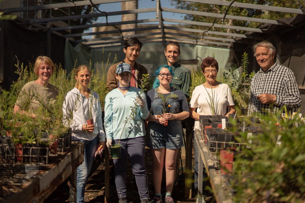 Friends of Yellagonga and Greening Australia Project Officer Joe Meadham at their plant nursery.